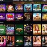 Lucky Mister slot lobby showing slot titles and provider labels
