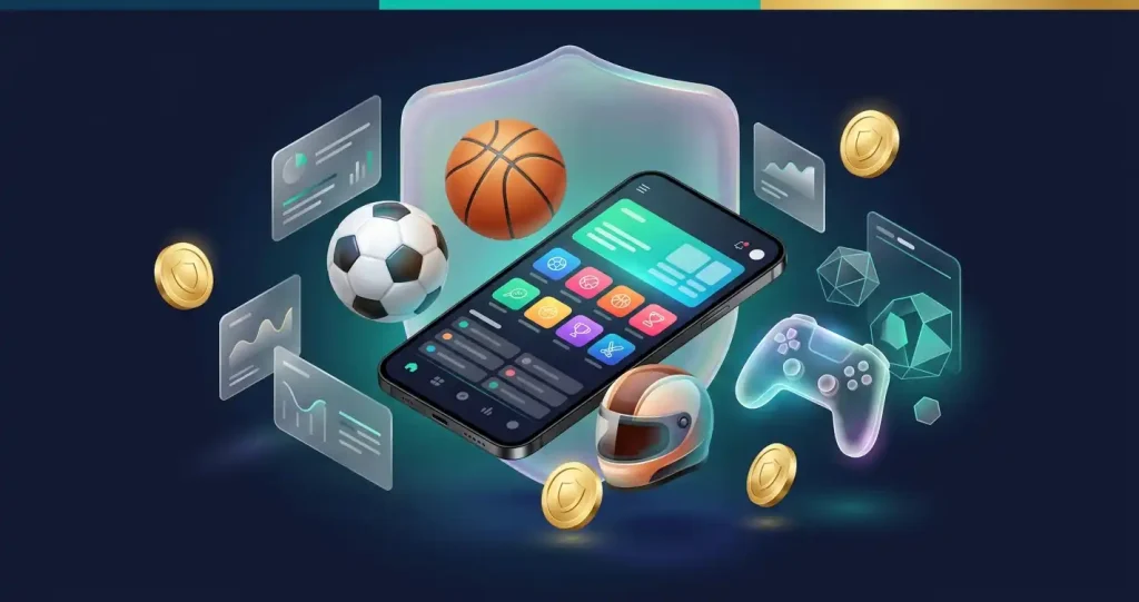 Lucky Mister sportsbook interface showing the sports navigation and betting markets